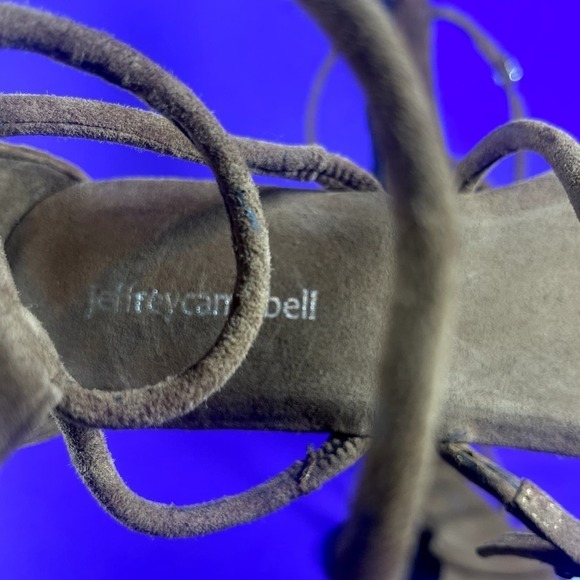 Jeffrey‎ Campbell Women's Brown Suede Gladia Gladiator Sandals Shoe Size 7-NEW - Picture 7 of 8